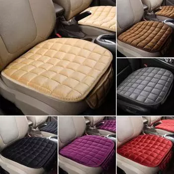 Чехол на автомобильное сиденье, пылезащитный, дышащий, цветной, противоскользящий, защитный, высокая эластичность, зимнее плюшевое сиденье чёрный
