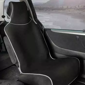 Чехол на автомобильное сиденье, водонепроницаемая защитная подушка для сиденья, портативный прочный неопреновый чехол для сиденья для собак и домашних животных чёрный