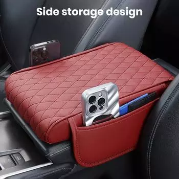 Чехол на центральную консоль автомобиля, чехол на подлокотник, износостойкий, простой в установке, универсальный автомобильный подлокотник, ящик для хранения, аксессуары A