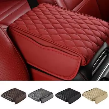 Чехол на центральную консоль автомобиля, чехол на подлокотник, подушка с отделениями для хранения, износостойкий водонепроницаемый универсальный автомобильный подлокотник, чехол для ящика для хранения чёрный