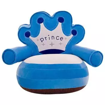 Чехол на детский диван Crown Design Learning To Sit, плюшевый чехол для сиденья без наполнителя SN9F розовый