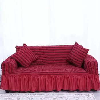 Чехол на диван, эластичный, приятный для кожи, из полиэстера, практичный нескользящий чехол для стула, дивана для гостиницы