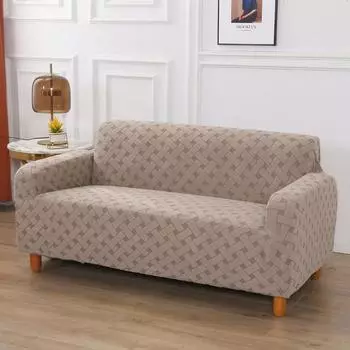 Чехол на диван для гостиной, толстый эластичный жаккардовый чехол для дивана, кресла, 1/2/3/4-местного L-образного углового чехла для дивана 1 SEAT (90-140CM)