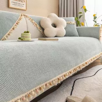 Чехол на диван Four Seasons, универсальный скандинавский однотонный Нескользящий чехол для дивана, полотенец, спинка для мебели для гостиной, подушка для дивана 1pc 45x45 pillowcase