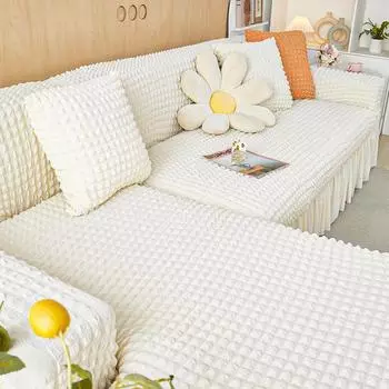 Чехол на диван из хлопчатобумажного волокна, универсальный эластичный комплект «все включено», новая подушка для шляпы на диване, универсальная четырехсезонная подушка S