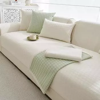 Чехол на диван из шенилла для гостиной, летний, нескользящий коврик на диван, накидка на боковую угловую кушетку, полотенце, универсальный для четырех сезонов, простой декор A 70x70cm 1pc