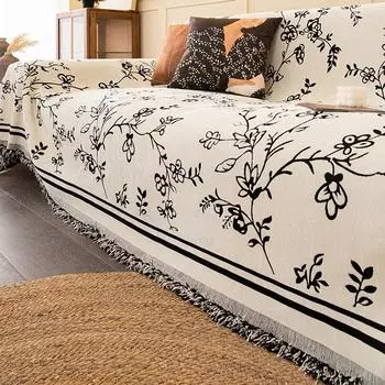 Чехол на диван кажется легким и роскошным. Диван, подушка для гостиной, противоскользящее покрытие и защита от кошачьих царапин, всесезонное универсальное одеяло с полным покрытием 180*180cm