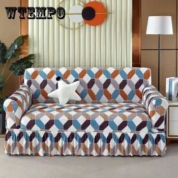 Чехол на диван-кровать с цветами и юбками, складные чехлы на юбку для дивана, эластичные чехлы для дивана, защитный чехол для мебели для гостиной 90-140CM