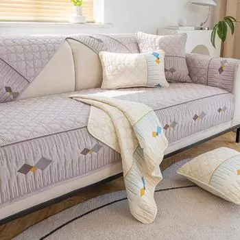 Чехол на диван на все времена года, нескользящая подушка для дивана, универсальный чехол для гостиной, простой чехол, утолщенное тканевое полотенце 70*70cm