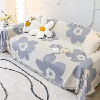 Чехол на диван, не царапающий чехол для дивана, ткань Ins Style, чехол, полотенце, ткань с полным покрытием, скандинавское полотенце для дивана, универсальный универсальный чехол 180*130