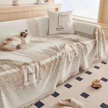 Чехол на диван, полотенце, чехол для дивана в скандинавском стиле, универсальный чехол для дивана, универсальный чехол для дивана, универсальная подушка для дивана, четыре сезона 180*130cm