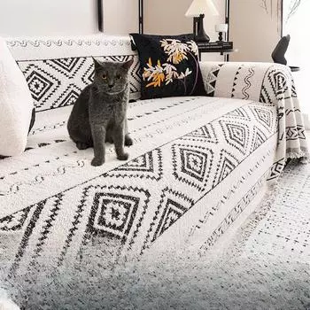 Чехол на диван, полотенце, зимний доступный роскошный стиль, чехол для дивана, утолщенный флис, теплая подушка для дивана 180*130