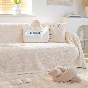 Чехол на диван, полотенце, зимний утолщенный чехол на диван, не царапающая диванная подушка, универсальная универсальная плюшевая подушка на зиму 90*90