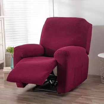 Чехол на диван с утолщенным креслом-качалкой с полным покрытием и чехлом на кресло с откидной спинкой, одинарный, двойной, тройной эластичный массажный водонепроницаемый чехол на стул Single 4-pack)