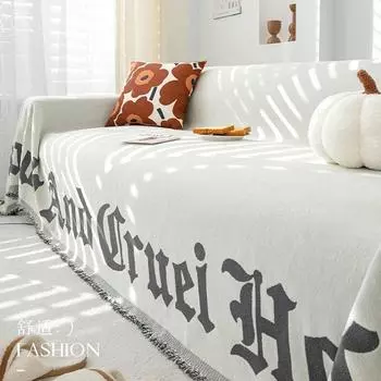 Чехол на диван синель, диванное полотенце, одеяло, чехол для дивана, универсальный чехол для дивана с защитой от кошек, для гостиной, 1/2/3/4 места 180x130