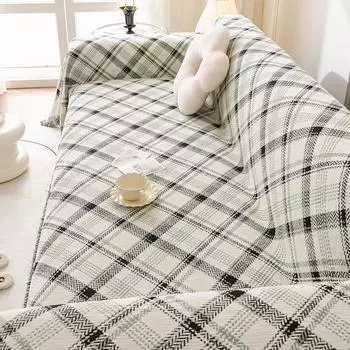 Чехол на диван, тканевое полотенце, универсальный чехол для дивана в скандинавском стиле, универсальный универсальный чехол, защита от пыли, четыре сезона, общего назначения 180*180 хаки