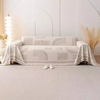 Чехол на диван, тканевое полотенце, универсальный универсальный чехол на осень и зиму, одеяло, нескользящий чехол для дивана с защитой от кошачьих царапин 180*130cm серый