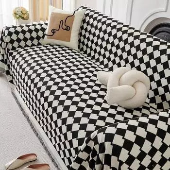 Чехол на диван, тканевое полотенце, всесезонное универсальное одеяло для подушек, цельный чехол для дивана, нескользящий чехол, полотенце, полное покрытие, подушка 180x130cm