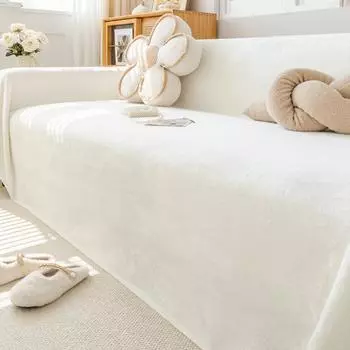 Чехол на диван, тканевое полотенце, зимнее молочное бархатное утолщенное плюшевое одеяло для дивана «все включено» 180*130cm