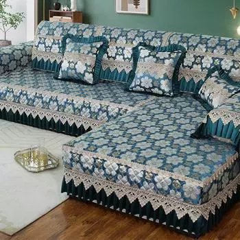 Чехол на диван «Все включено», универсальная подушка в европейском стиле, чехол для полотенца, тканевый чехол для дивана, универсальная всесезонная подушка 70*70 зелёный