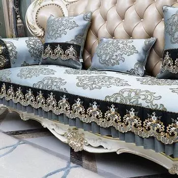 Чехол на диван в скандинавском стиле, украшение для дома, Нескользящая подушка, чехол для дивана с вышивкой для гостиной, жаккардовый чехол, защита для дивана 50x60