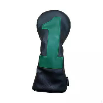 Чехол на голову для гольф-клуба для защиты древесины из искусственной кожи, деревянный головной убор на открытом воздухе Black U