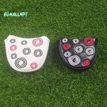 Чехол на голову клюшки для гольфа с магнитной застежкой — искусственная кожа, сильный магнитный протектор, защитные аксессуары белый