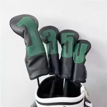 Чехол на голову клюшки для водителей гибридов Fairway Woods No.1/3/5/U, мягкий головной убор U чёрный