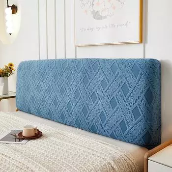 Чехол на изголовье кровати размера Queen, эластичный чехол на изголовье кровати, двойной/одинарный, пылезащитный защитный чехол для декора спальни L120cm H50-60cm