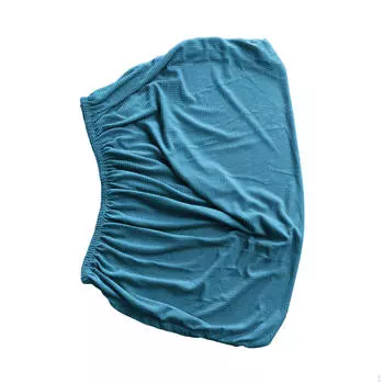 Чехол на каркас кровати 47 - Роскошный чехол на изголовье озеро синий