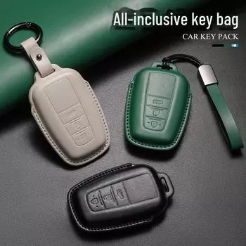 Чехол на ключ Toyota Camry для Highlander, RAV4, Corolla, CHR - Asia Dragon Design. Toyota A type, two buttons, round buckle