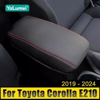 Чехол на консоль подлокотника автомобиля, подушка, подставка, подлокотник, верхний матовый чехол для Toyota Corolla E210 2019 2020 2024 2024 2024 2024 чёрный