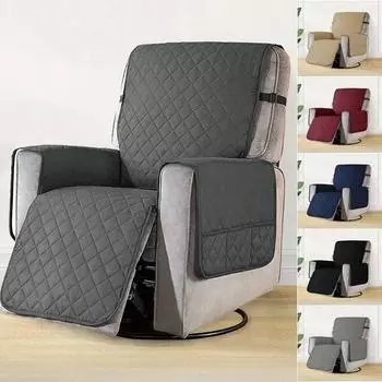 Чехол на кресло-реклайнер, коврик, противоскользящий, моющийся, для домашних животных, диван, защитный чехол для мебели, боковые карманы, чехлы для кресел S-63cm