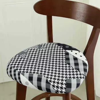 Чехол на круглый табурет Four Seasons, универсальная круглая бытовая подушка для сиденья ресторана из утолщенной ткани, подушка для стула, маленькая круглая подушка для табурета 33cm