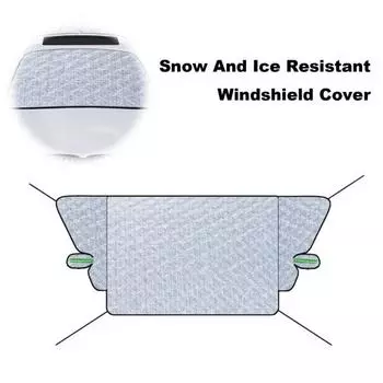 Чехол на лобовое стекло автомобиля, алюминиевая пленка, защита от снега и льда, защита зеркала заднего вида, универсальная передняя часть серебряный
