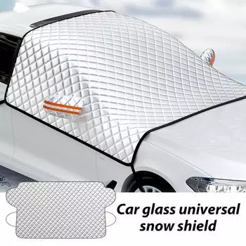 Чехол на лобовое стекло автомобиля для защиты от льда и снега, большой защитник от снега, солнцезащитный фильтр, чехол на лобовое стекло автомобиля для внедорожника, автофургона, седана, спортивного автомобиля