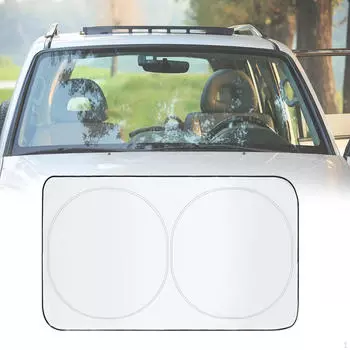 Чехол на лобовое стекло автомобиля, козырек, аксессуары, светоотражающий блокировщик лобового стекла, переднее окно 150cmx70cm