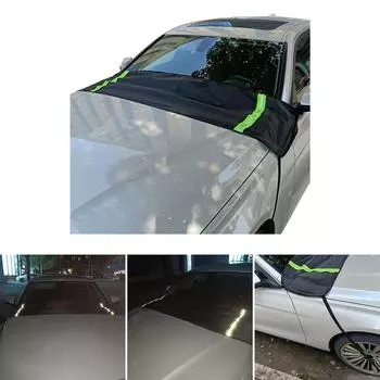 Чехол на лобовое стекло автомобиля, прочный защитный чехол для лобового стекла, устойчивый к снегу, льду, морозу, солнцу, ультрафиолету, пыли, воде