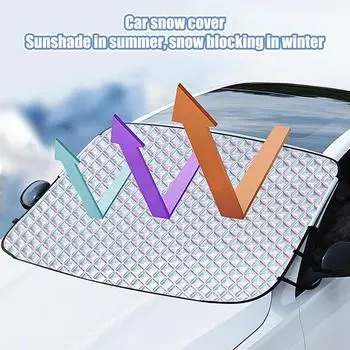 Чехол на лобовое стекло Frost Guard, 4-слойный ветрозащитный солнцезащитный чехол, чехол на лобовое стекло для удаления льда и снега, солнцезащитный козырек CHINA