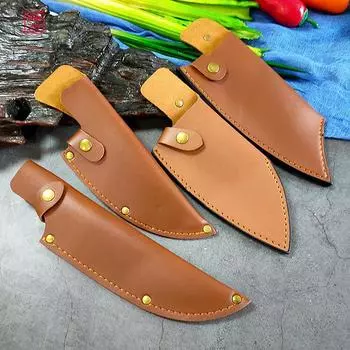 Чехол на нож шеф-повара, мясника, кухонные инструменты, кожаный чехол для ножа с полной ручкой 230mm