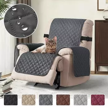 Чехол на одноместный диван-реклайнер для домашних животных, собак, детей, коврик для дивана, чехол для дивана, чехол для ленивого мальчика, противоскользящий чехол для одноместного кресла 1 Seat