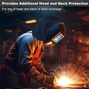 Чехол на оголовье сварочной маски, огнестойкий, антибликовый, универсальный, легко устанавливаемый, удлиненный защитный чехол чёрный