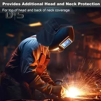 Чехол на оголовье сварочной маски, огнестойкий, антибликовый, универсальный, легко устанавливаемый, удлиненный защитный чехол чёрный