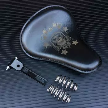 Чехол на пассажирское сиденье из кожи мотоцикла Solo для Harley Sportster Bobber Chopper Custom Brown Black Crocodil Mounting