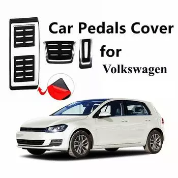 Чехол на педаль автомобиля с левым рулем для VW Tiguan 2017-2023 Passat B8 Golf 7 8 T-cross T-roc Troc для Skoda Octavia A7 для Seat Leon 5F MK3 AT With Rest