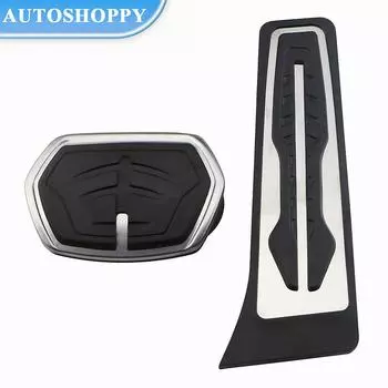 Чехол на педаль для BMW X1 F48 2016-2022 2021 X2 F39 2018-2021 AT ( LHD ) Автомобильные педали из нержавеющей стали, газовый тормоз акселератора AT