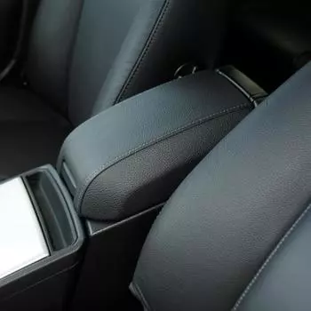 Чехол на подлокотник автомобиля, кожаная обработка, установка, легкая тонкая искусственная крышка подлокотника центральной консоли с защитой от царапин серый