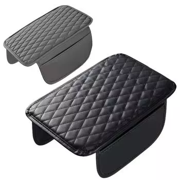 Чехол на подлокотник для автомобиля, кожаный чехол на подлокотник, защитный чехол для центральной консоли, защитный чехол с