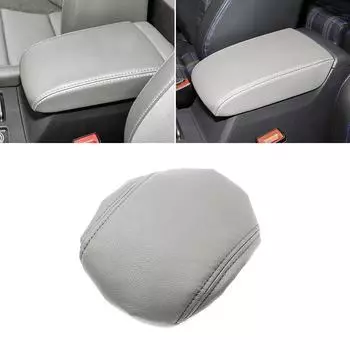 Чехол на подлокотник из искусственной кожи с губкой для VW Golf 7 2014 2015 2016 2017 2018, внутренний центральный контрольный подлокотник, кожный чехол чёрный