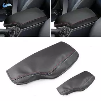 Чехол на подлокотник из мягкой кожи с левым рулем для BMW 3 серии F30 2013 2014 2015 2016 2017 2018, крышка центральной консоли автомобиля, крышка подлокотника, накладка A